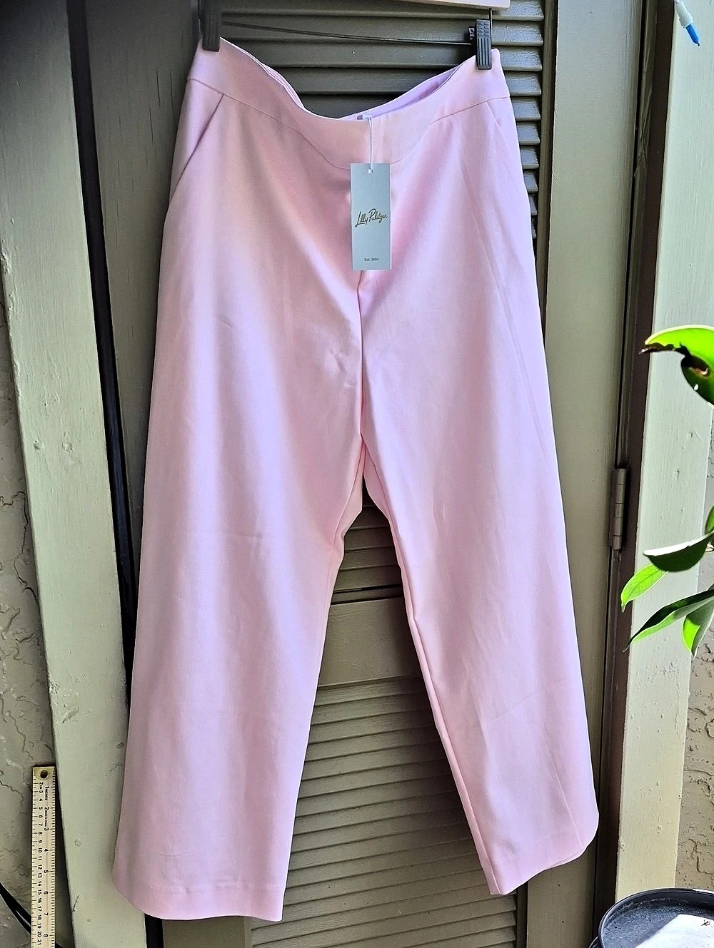 Lilly Pulitzer Sarissa Crop Pant Straight Leg Pink Muse Size 12